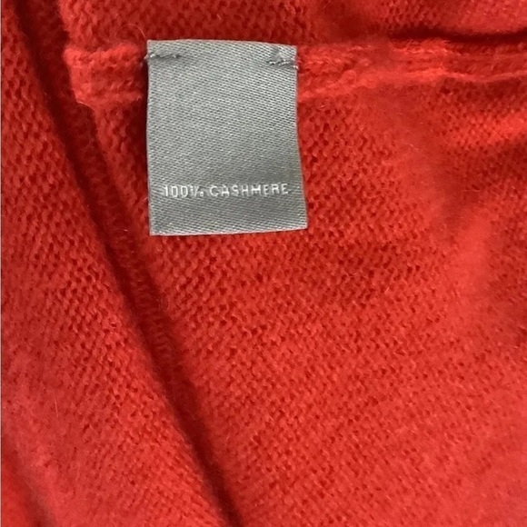 NWT Neiman Marcus Sz 1X 100% Cashmere Knit Tank Top Red Pullover Style - Picture 7 of 7